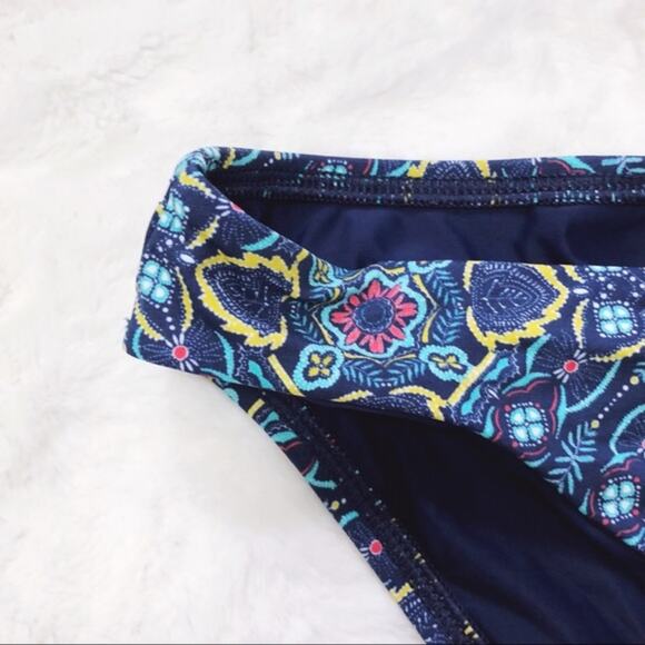 LOFT Blue Beach Side Tie Hipster Bikini Bottom - Picture 5 of 8